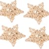 4pcs Pentagram Rattan Toys for Rabbits Pet Chew Toys Food Leakage for 
Hamsters Guinea Pigs Rabbits